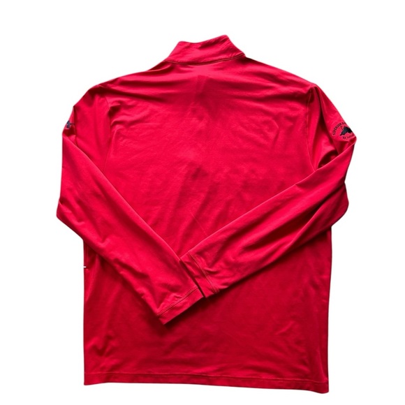 Under Armour Infrared Coldgear 1/2 Zip Pullover Shirt Red L Active Performance - Picture 2 of 5